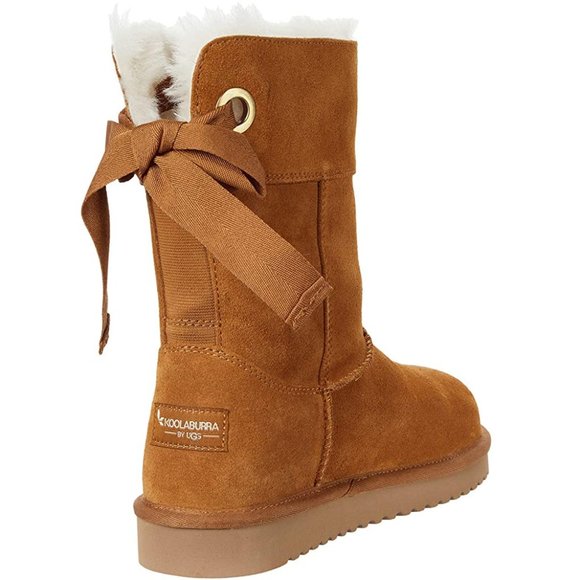 Koolaburra by UGG Andrah Chestnut Sheepskin Short Boots Bootie Shoe 6 10 11 NEW - Picture 4 of 4